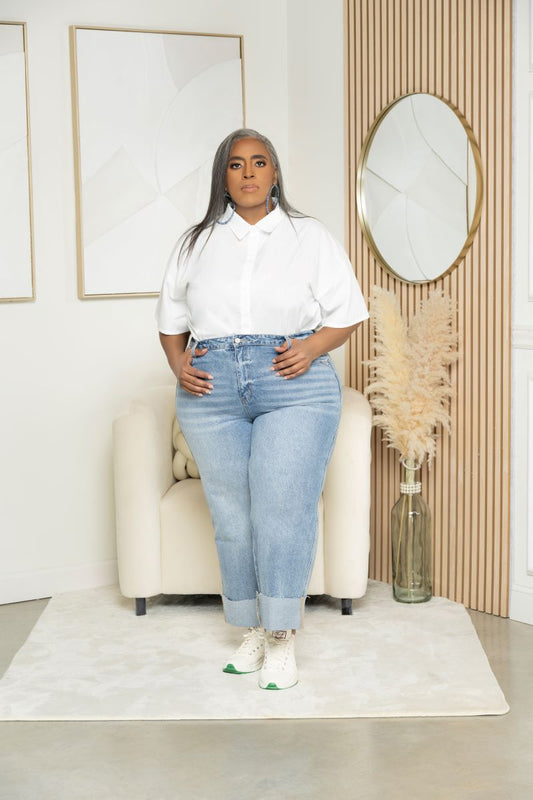 A Lil Cuff Denim Jeans