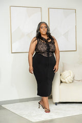 Black Sleeveless Corset Dress