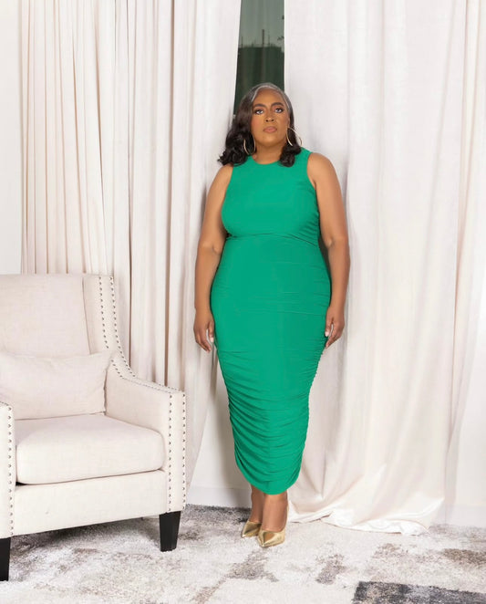 An Evening Out Midi in Green