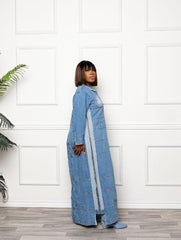 Luxe Denim Long Jacket