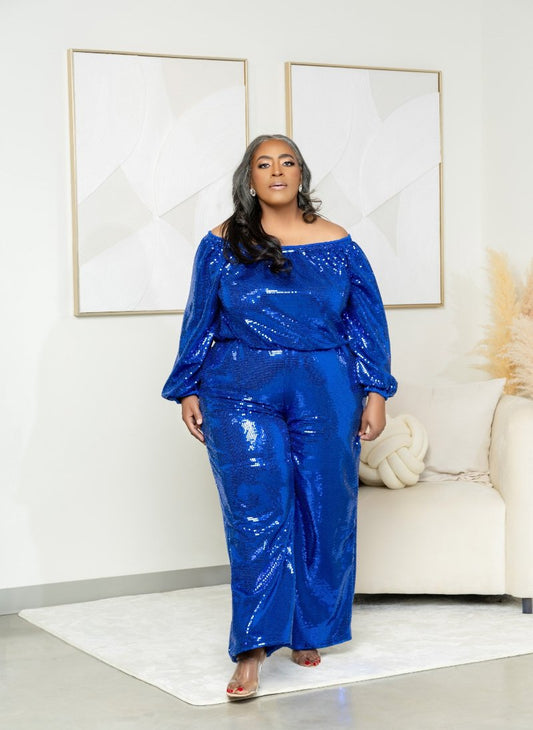 Party Nights in Blue Sequin