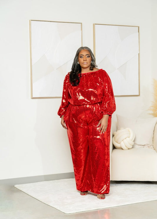 Party Nights in Red Sequin