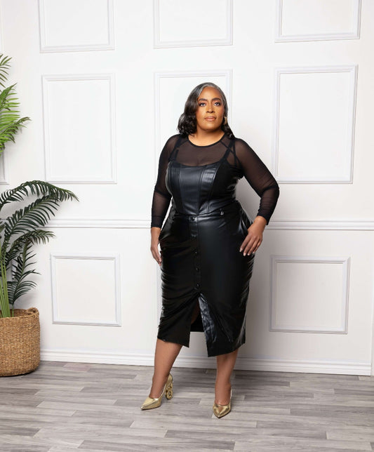 Perfect Move Faux Leather Skirt