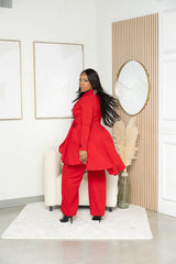 Red Girl 2 Piece Suit