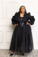 Fabulous Life Puffed Sleeve Dress