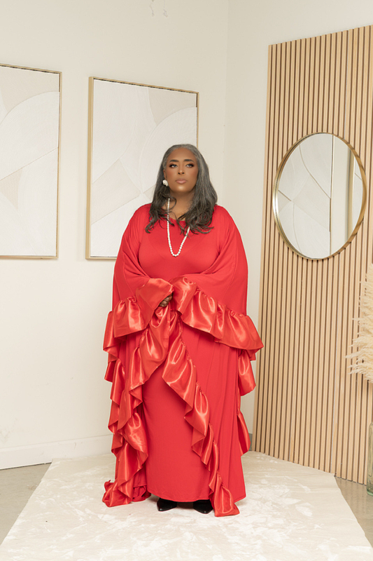 Grace in Red Kaftan