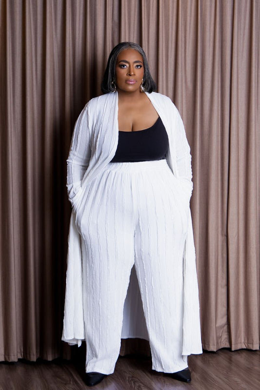 Something Light Pant Set in White