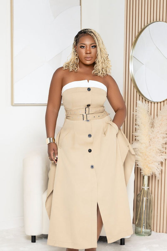 Having a Khaki Moment Tube Dress