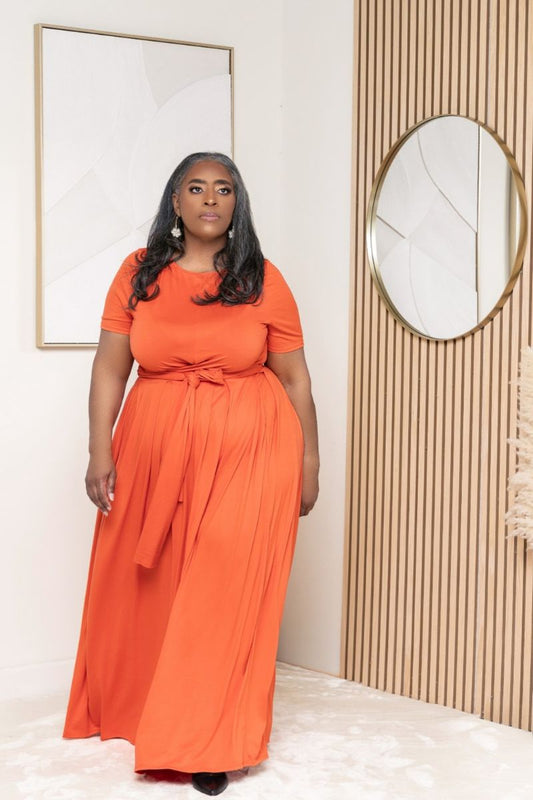 Coral in the City Skirt Set