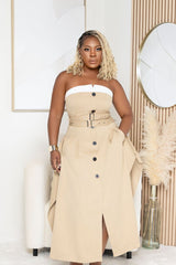 Having a Khaki Moment Tube Dress