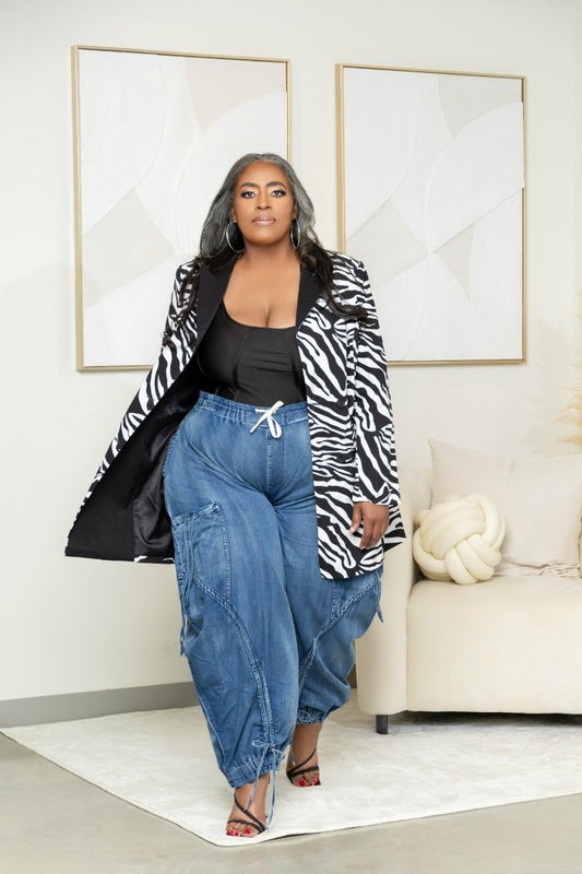 Relaxed Fit Denim Cargos