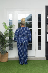 All About the Blue and White Jumpsuit