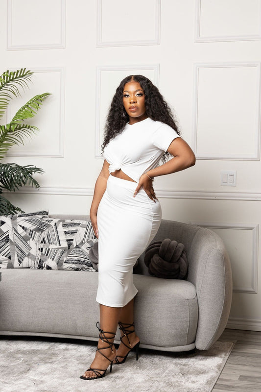 Amina Set in White