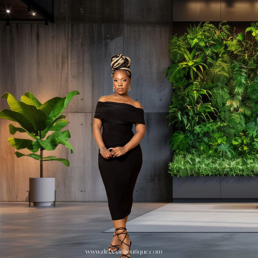 Black Off Shoulder Dress