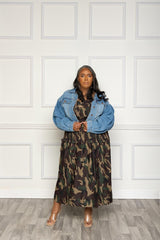 Camo Sweetheart Stretch Dress