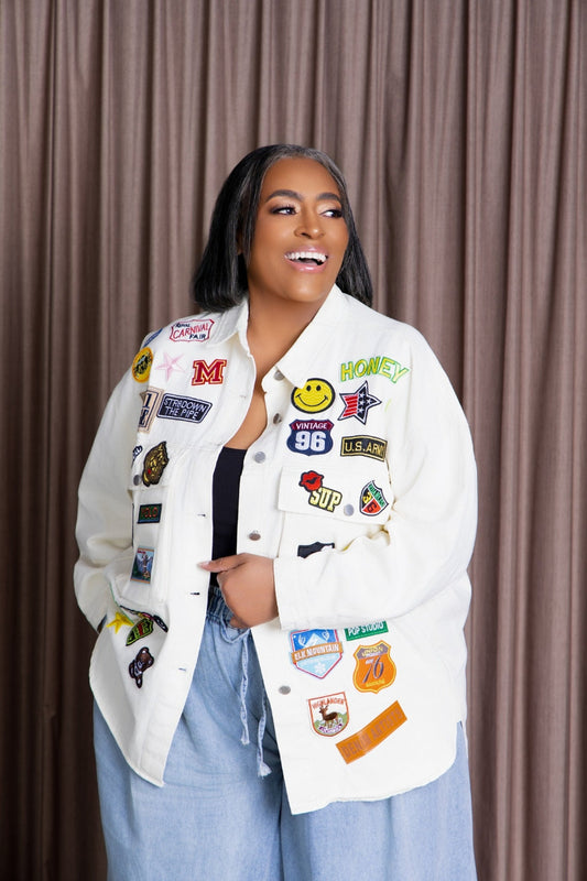 Everywhere I Am Patchwork Oversized Jacket