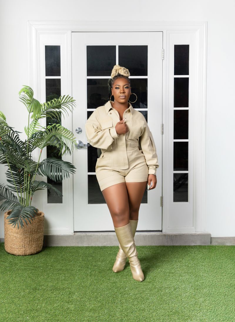 Having a Khaki Moment Romper