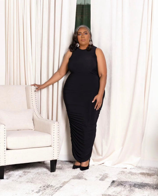 An Evening Out Midi in Black