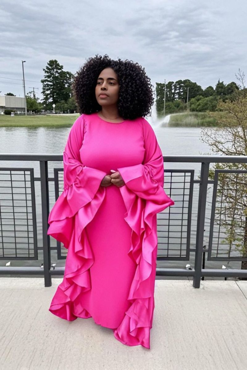 Grace in Pink Kaftan