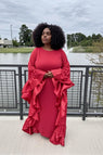 Grace in Red Kaftan