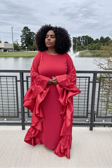 Grace in Red Kaftan