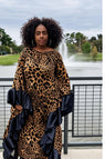 Grace in Leopard Kaftan