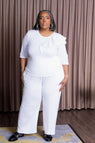 Pretty in White 2 Piece Pant Set
