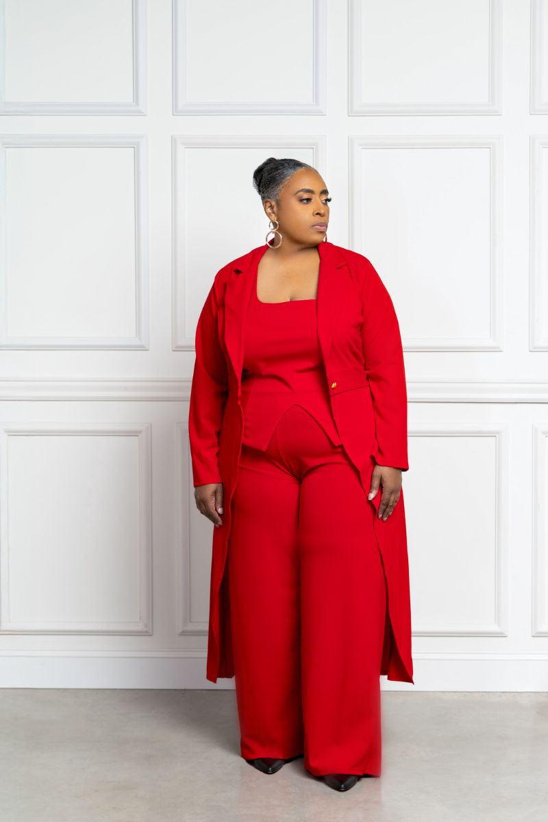 Where We Going 3 Piece Set in Red