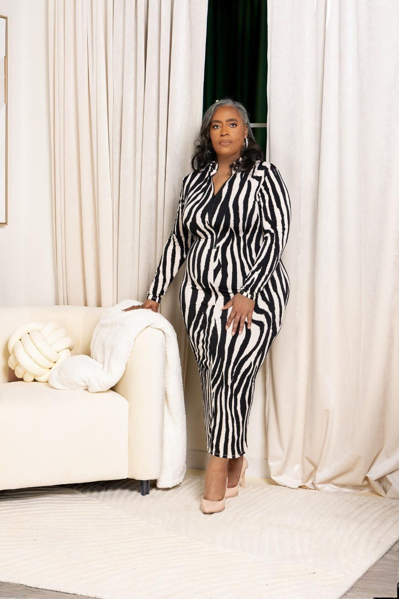 Zebra Stripes Dress